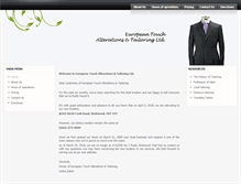 Tablet Screenshot of europeantouchalterations.com